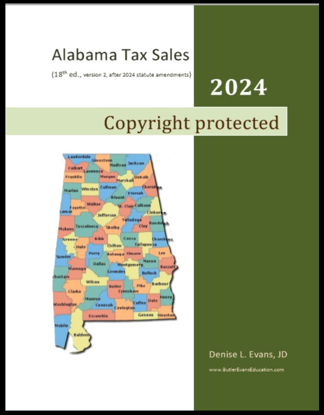 Alabama Tax Sales Book